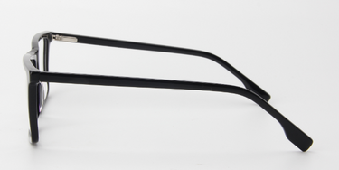 Men Urban Eyeglasses: Ugo Black 
 - SpecSMART Eye Clinic (Side View)